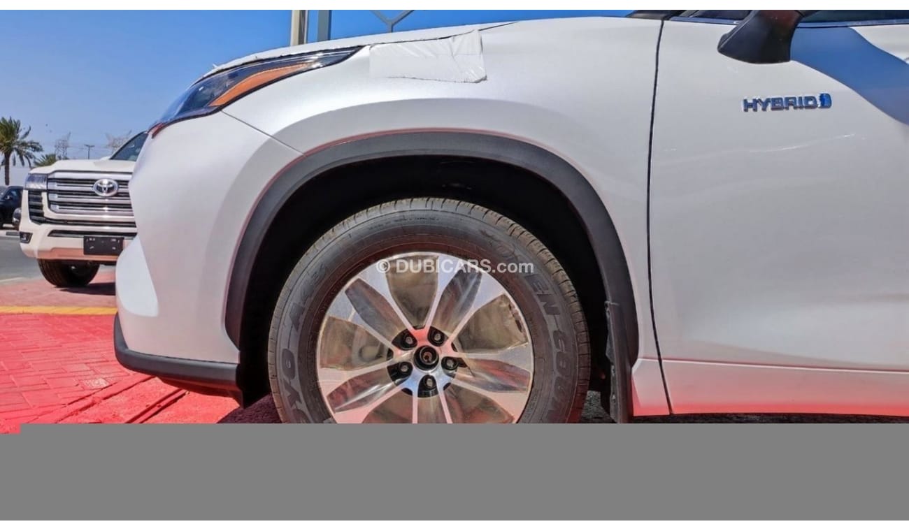 Toyota Highlander T- Highlander GLE 2023 White/gray 2.5L Hybrid, SUV, 4WD. ( for local registration +10%)
