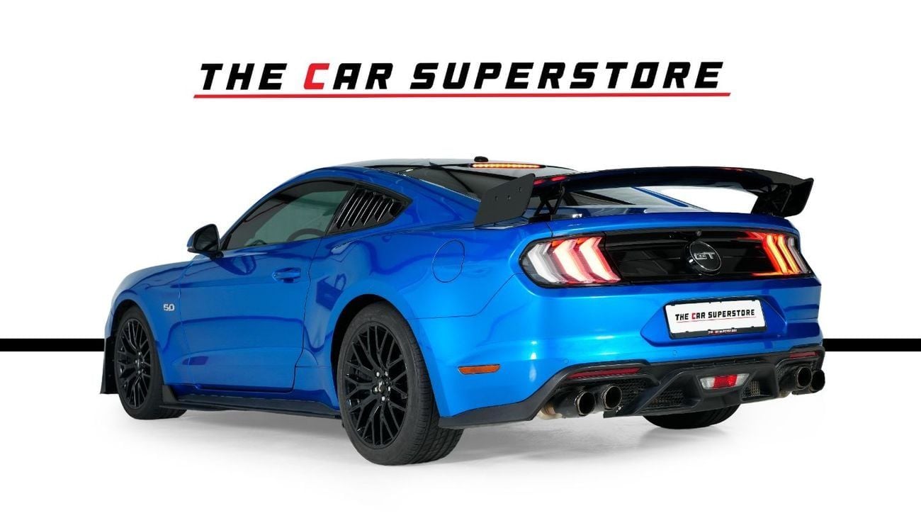 فورد موستانج GT PREMIUM 5L V8-Sports Exhaust System-Aerodynamic Body Kit-High Gloss Black Rims