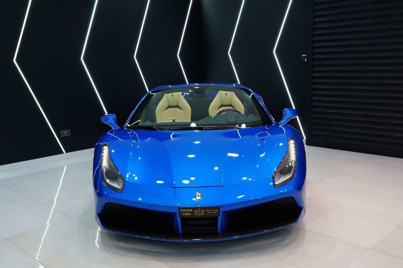 فيراري 488 سبايدر STANDARD حزمة الكربون، رافع نظام التعليق، نظام صوت JBL، مقاعد دايتونا!!