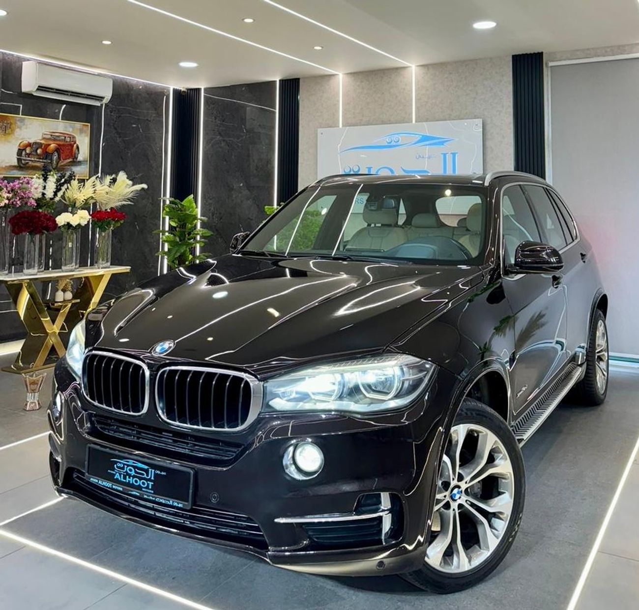 BMW X5 35i Executive 3.0L (5 Seater) ELITE BROWN BMW X5 V6 || GCC || TOP RANGE || FREE ACCIDENTS || SCREENS