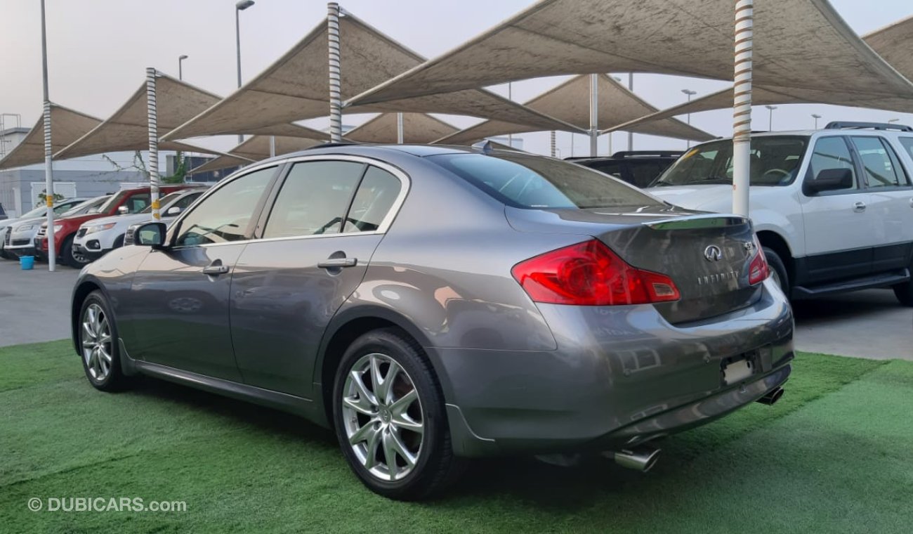 إنفينيتي G37 انفينيتى G37 S وارد  اليابان بحالة ممتازة لاتحتاج لمصاريف رقم واحد جلد فتحه جناح خشب حساسات