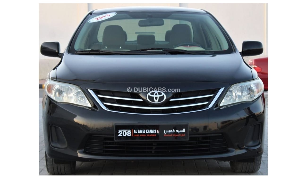 تويوتا كورولا XLI XLI تويوتا كورولا 2013 خليجي 1600 بحالة متتازة بدون صبغ بدون حوادث