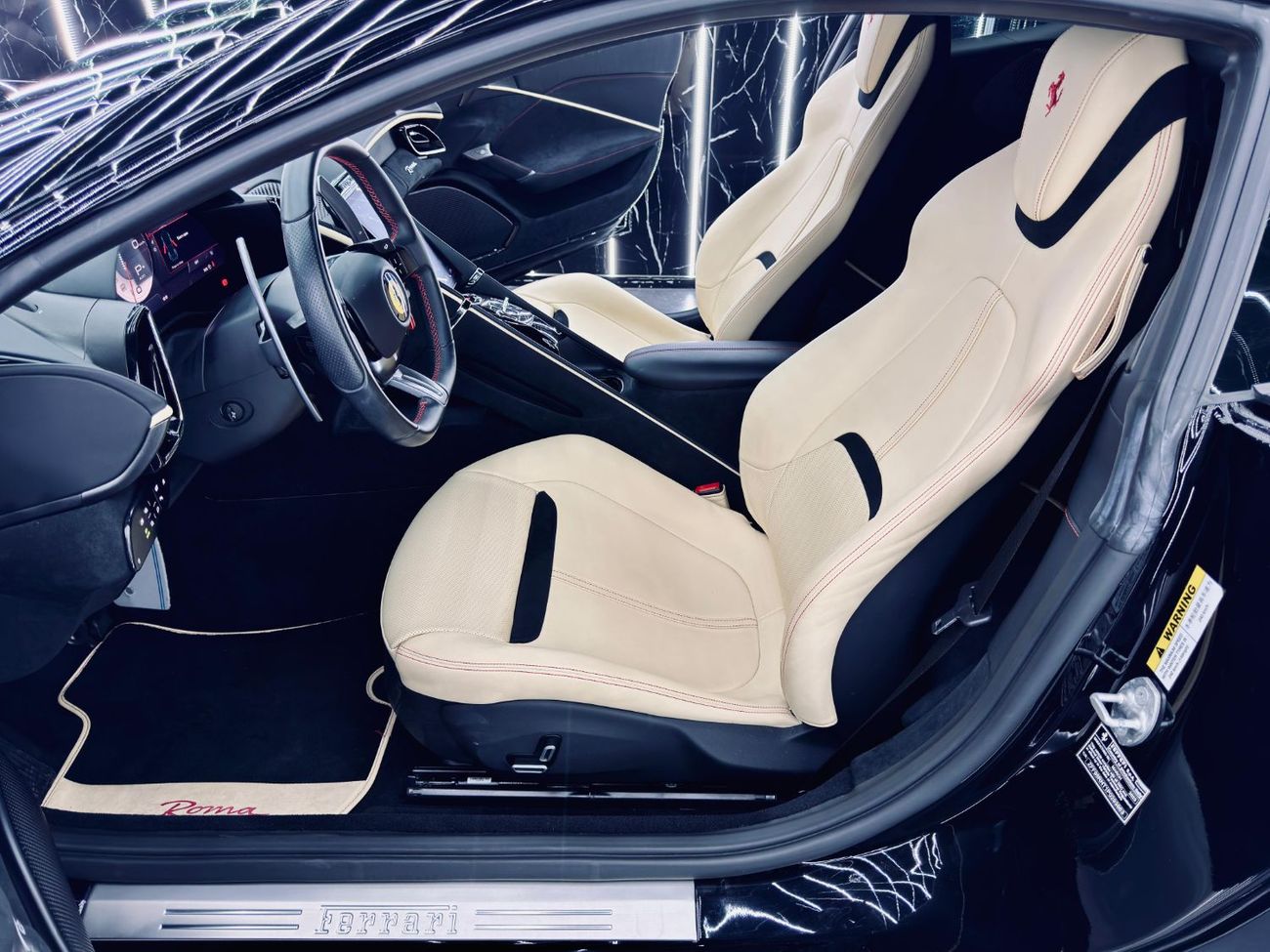 Ferrari Roma 2023 Ferrari Roma, 2028 Ferrari Warranty, 2030 Ferrari Service Contract, Nero DS 1250 Exterior, GCC