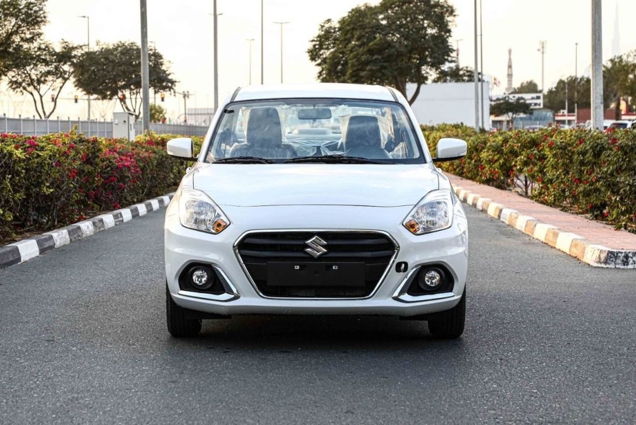 سوزوكي دزاير 2024 سوزوكي ديزاير 1.2 GLX - أبيض قطبي لؤلؤي معدني من الداخل أسود | للتصدير فقط