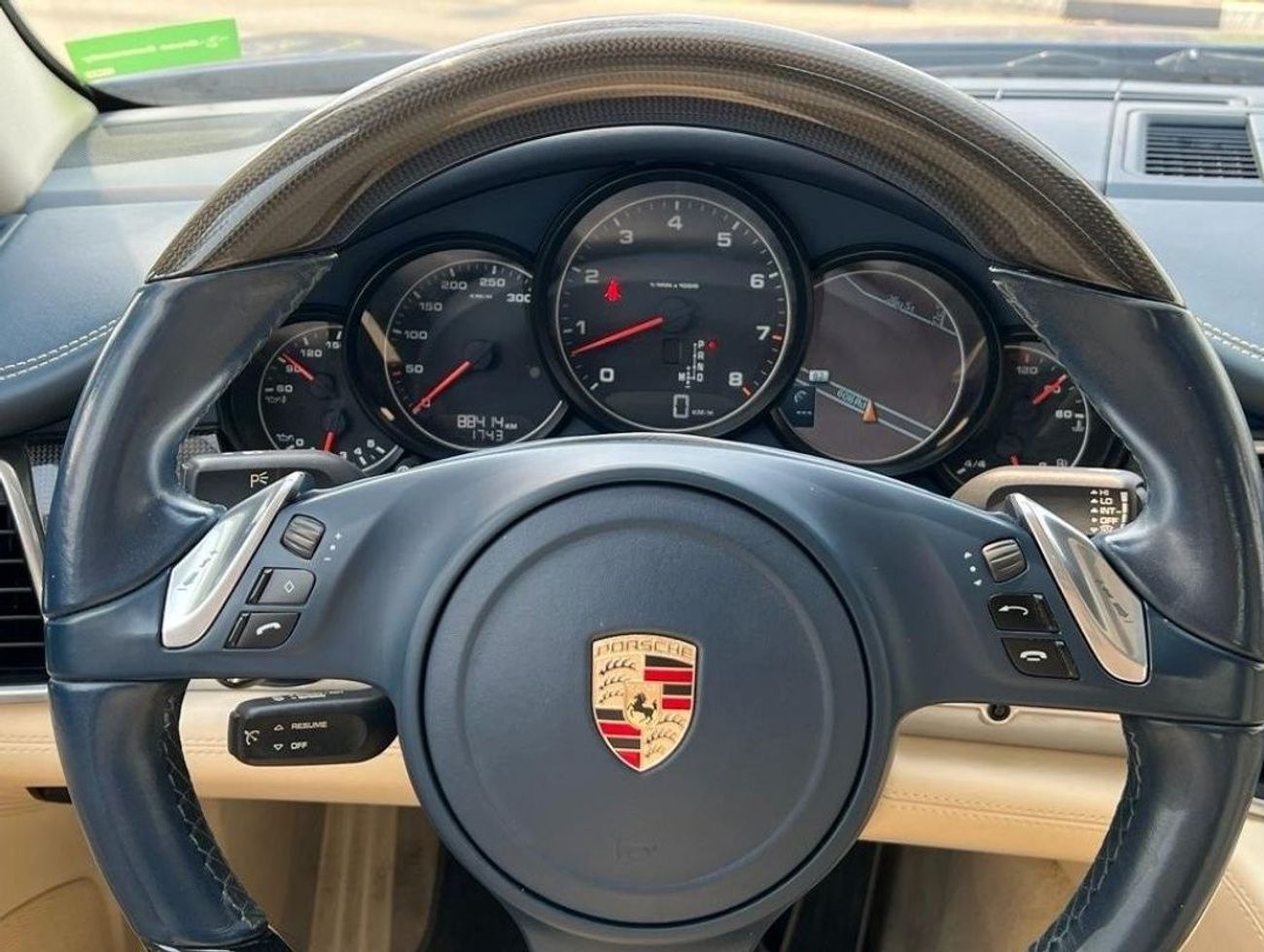 Porsche Panamera PORSCHE PANAMERA 4S 2012 GCC CARBON FIBER LOW MILEAGE WITH ONE YEAR WARRANTY