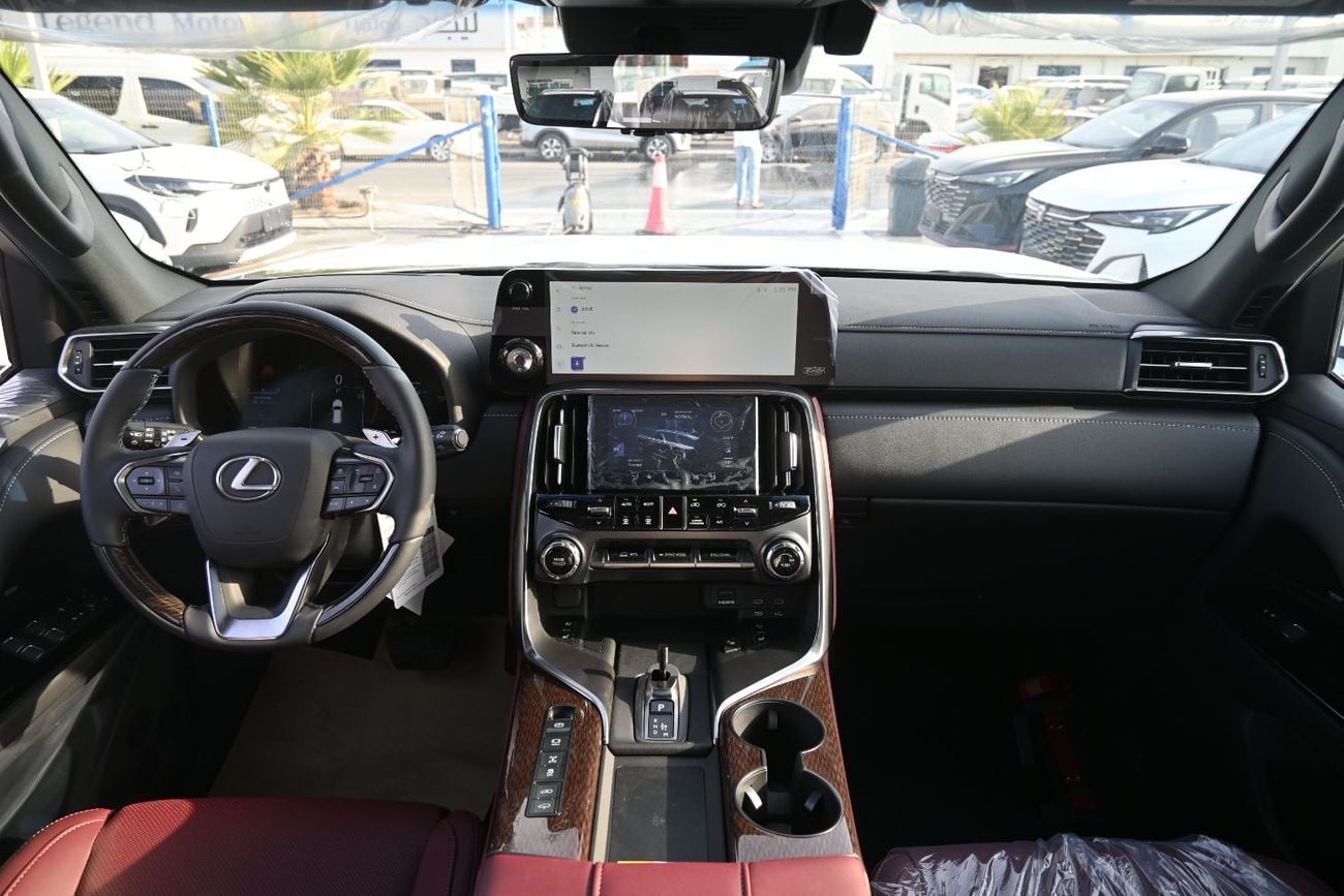 لكزس LX 700h Lexus LX700h Signature 3.5L Twin-Turbo + Hybrid V6, Model 2026, Color Black inside Red