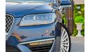 Lincoln MKZ 3.0T | 1,858 P.M | 0% Downpayment | Amazing Condition!