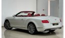 بنتلي كونتيننتال جي تي سي 2014 Bentley Continental GTC W12, Full Bentley Service History, ( One Lady Owner ), GCC