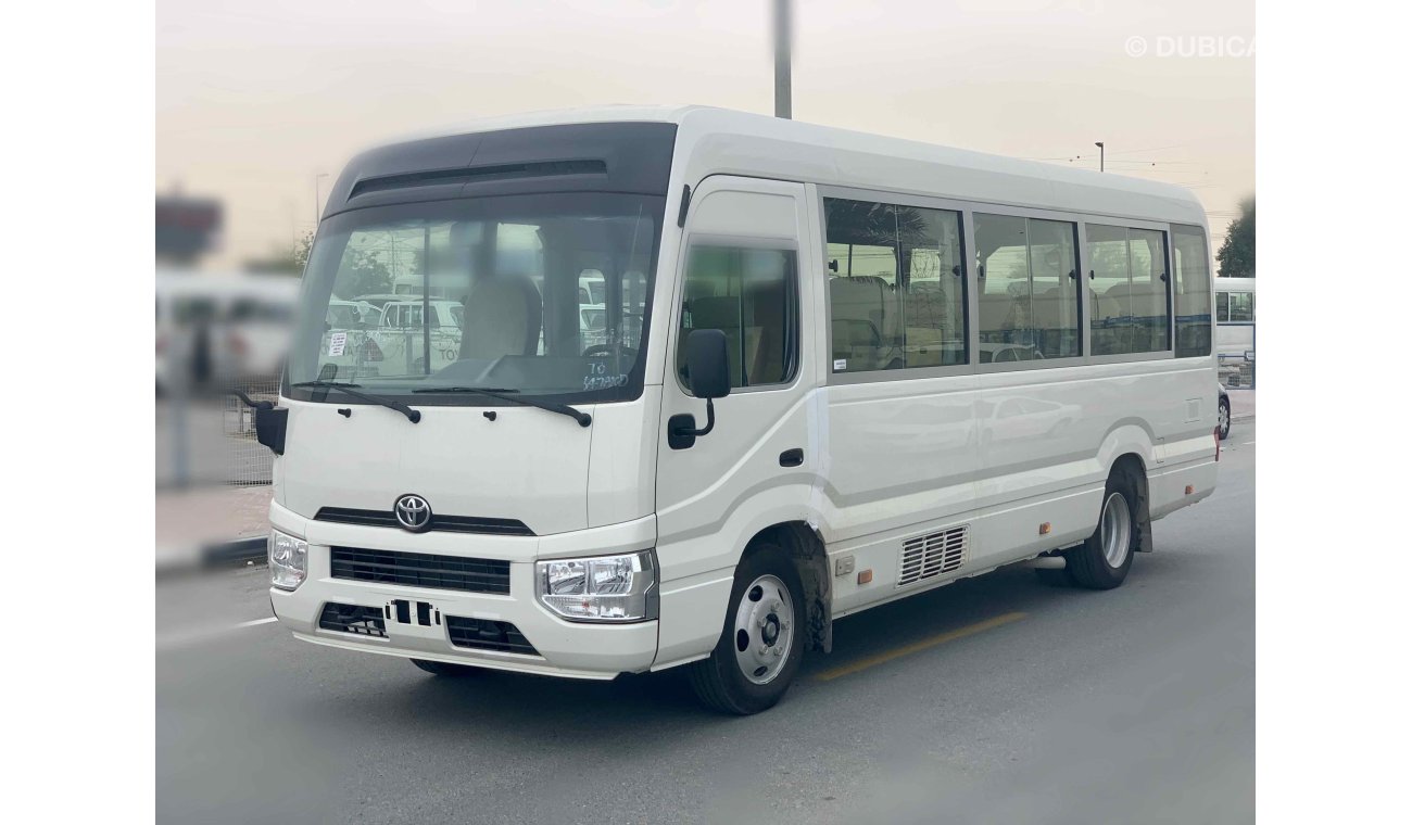 Toyota Coaster FULL OPTION — V6 — 4200cc — DIESEL—22 SEAT -- 3 POINT SEAT BILT - LUGGAGE RACK - CURTAINS - FRIDGE