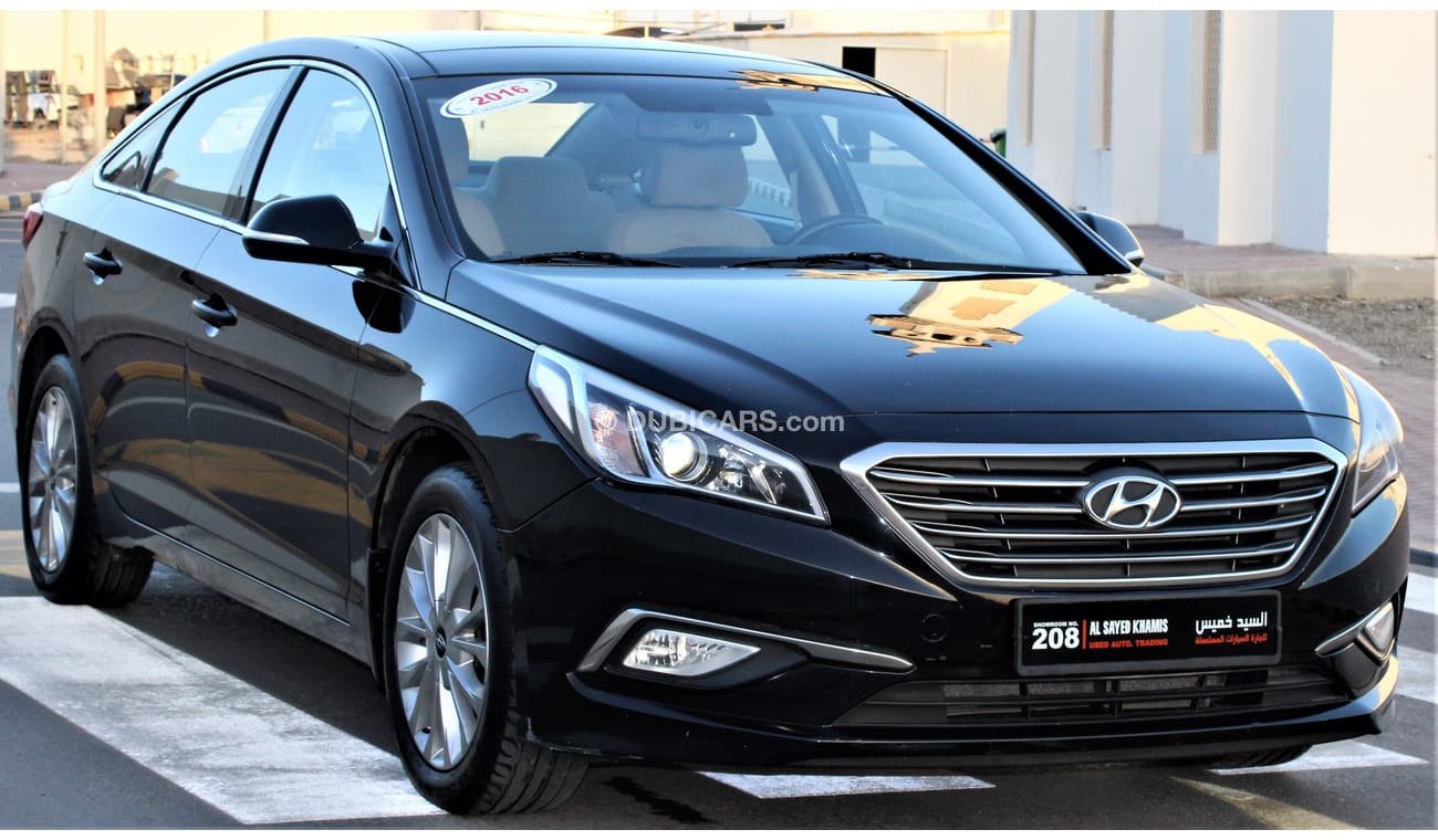 هيونداي سوناتا هيونداي سوناتا 2016 خليجي بحالة ممتازة فل اوبشن بدون حوادث نظيفه جدا من الداخل والخارج