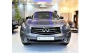 Infiniti QX70 ORIGINAL PAINT With Service History Infiniti QX70 2014 Model!! in Grey Color! GCC Specs