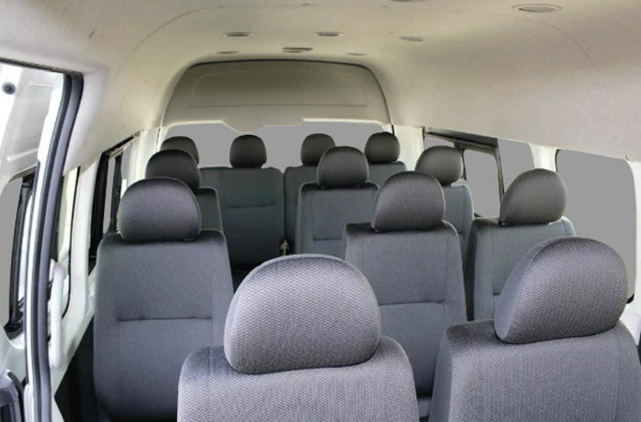 تويوتا هاياس Hiace Old Shape Hrf ECTWFR008 – 2026 Toyota Hiace Passenger Van – High Roof – Old Shape – 2.7L Petrol Manual – White