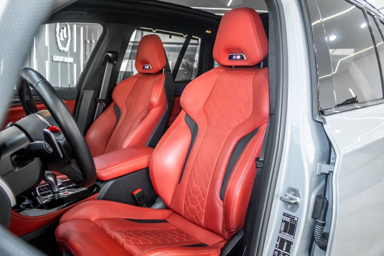 BMW X6M Competition 4.4L BMW X3M COMPETITION 2022 | GCC SPEC | NARDO GREY | RED INTERIOR | WARRANTY  SERVICE