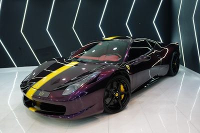فيراري 458 إيطاليا STD 2014 Ferrari 458 Italia, Carbon Fiber Driver Zone + LEDs, GCC Specs!!