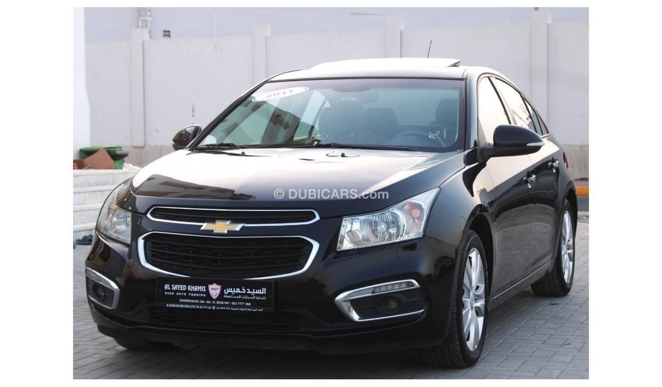 Chevrolet Cruze LT Chevrolet Cruze 2017 GCC, full option, in excellent condition, without accidents