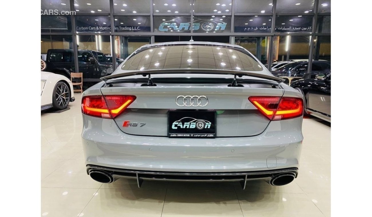 Audi RS7 EWB AUDI RS7 GCC IN AMAZING CONDTION WITH NARDO GRAY ORIGINAL COLOR  FOR 189K AED