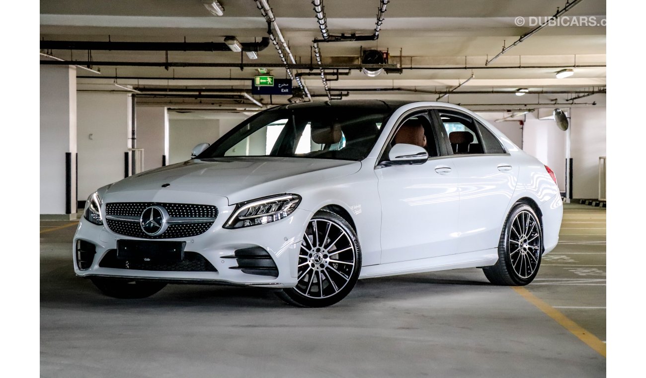 Mercedes-Benz C200 AMG 2019 GCC under Agency Warranty with Zero Down-Payment.