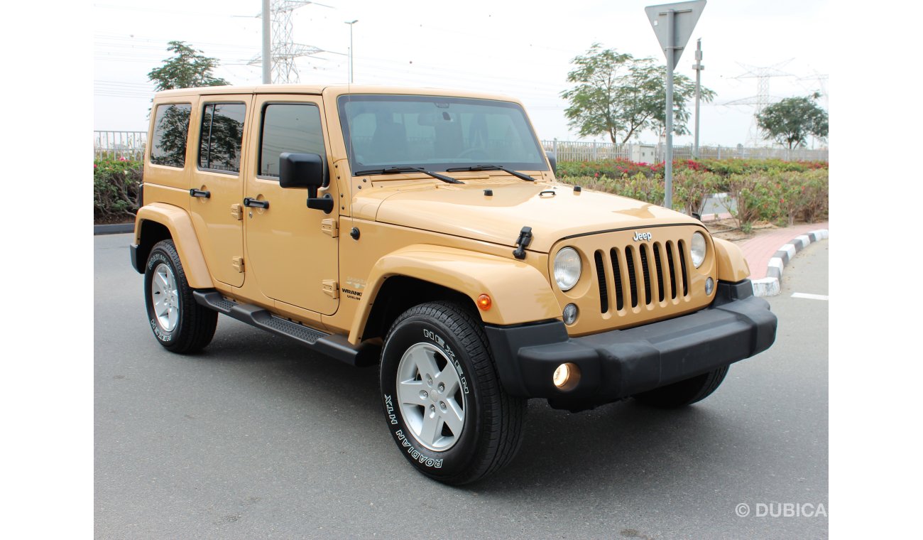 جيب رانجلر 2014 SAHARA PLUS UNLIMITED / GCC/ FULL SERVICE HISTORY / TOP OPTION