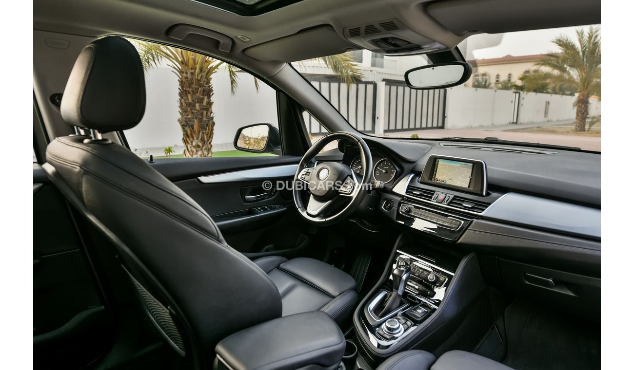 BMW 218i Active Tourer - Sat Nav, Panoramic Sunroof! Full BMW Service History - AED 1,253 Per Month - 0% DP