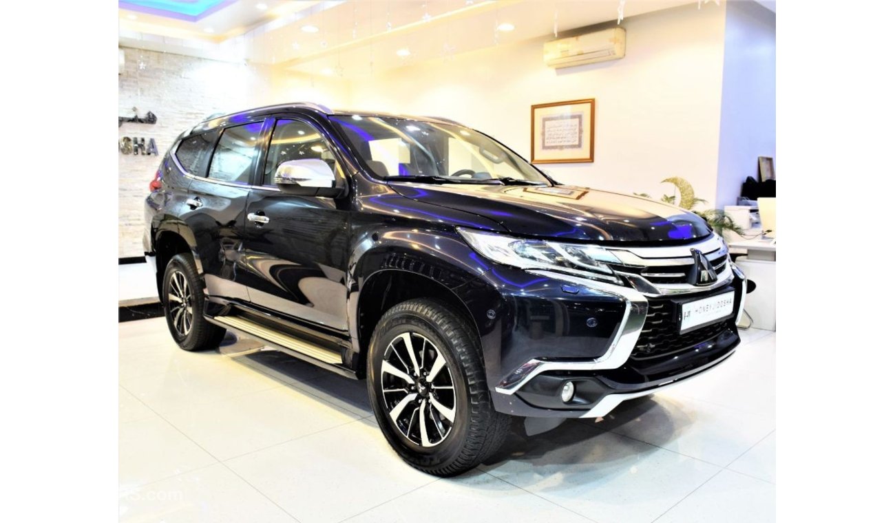 Mitsubishi Montero ORIGINAL PAINT!! ( صبغ وكاله ) AMAZING Mitsubishi Montero Sport 2016 Model!! in Dark Blue Color! GCC