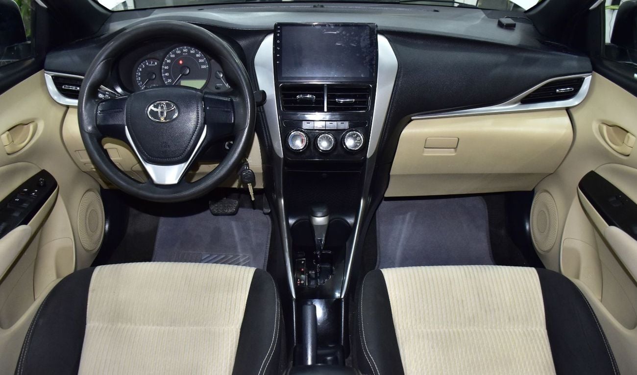 تويوتا يارس EXCELLENT DEAL for our Toyota Yaris SE ( 2018 Model ) in White Color GCC Specs