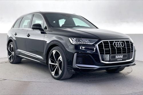 أودي Q7 55 TFSI quattro S-Line Luxury/High Option | National Day Celebration | شامل الضمان | 0 ﺪﻔﻋﺓ ﺃﻮﻟﻯ