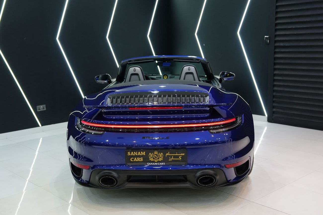 Porsche 911 Turbo S 3.8L (640 HP) Convertible Lift System, Ceramic Brakes, Carbon Interior, Al Nabooda Warranty