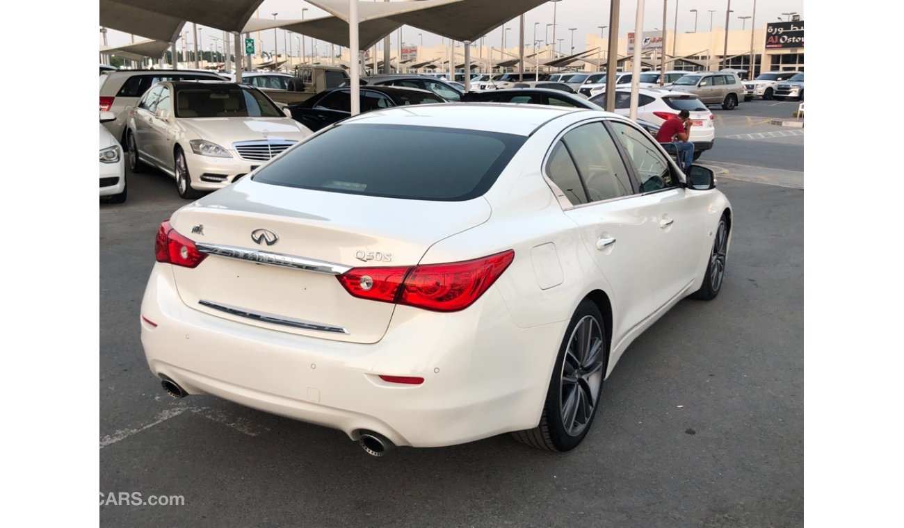 Infiniti Q50 INFINITY Q50S MODEL 2017 GCC car perfect condition full option sun roof leather seats back camera ba