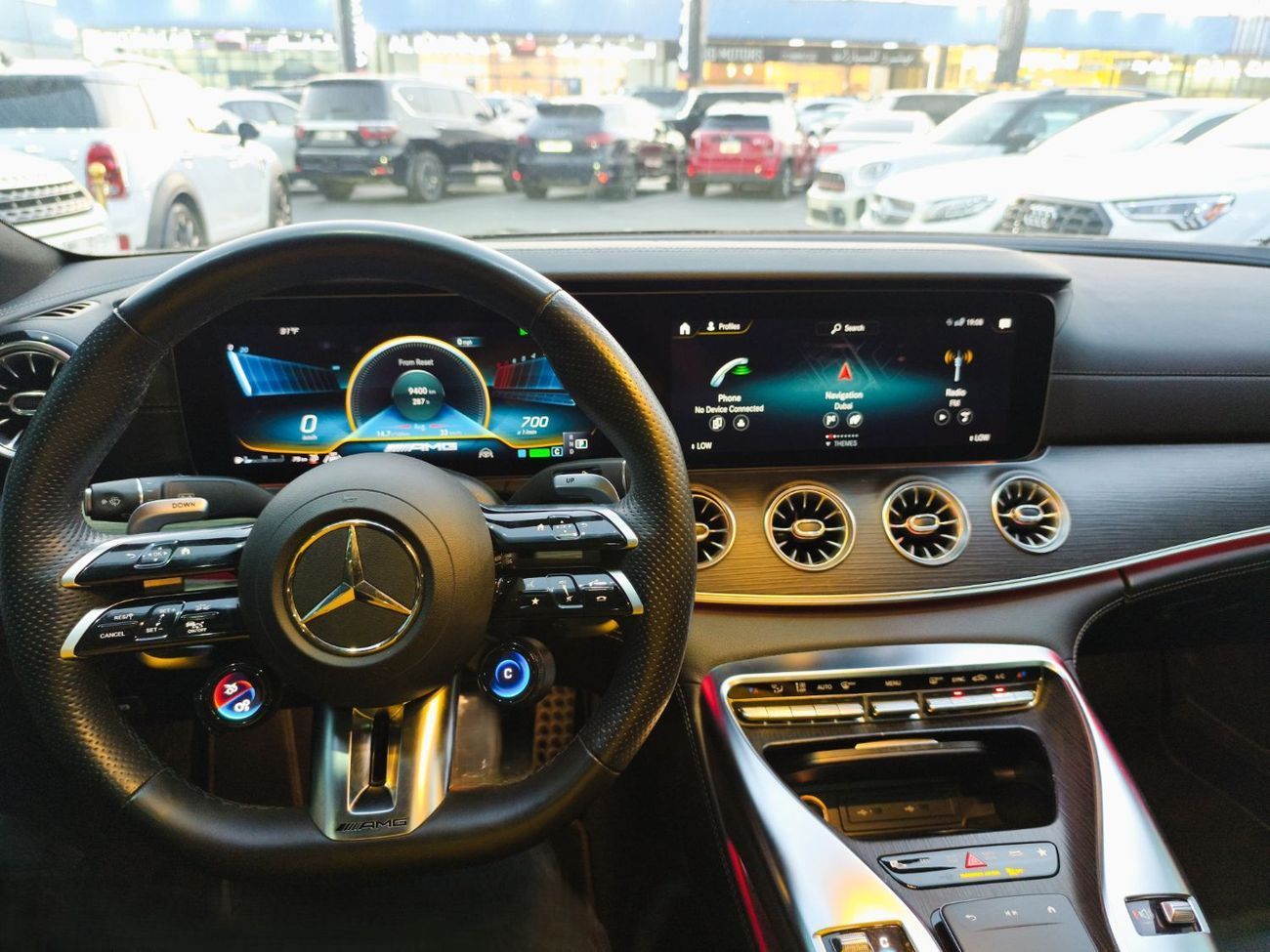 مرسيدس بنز ايه ام جي جي تي 43 AMG GT 2023 – 22,000 km – American Specs – Excellent Condition