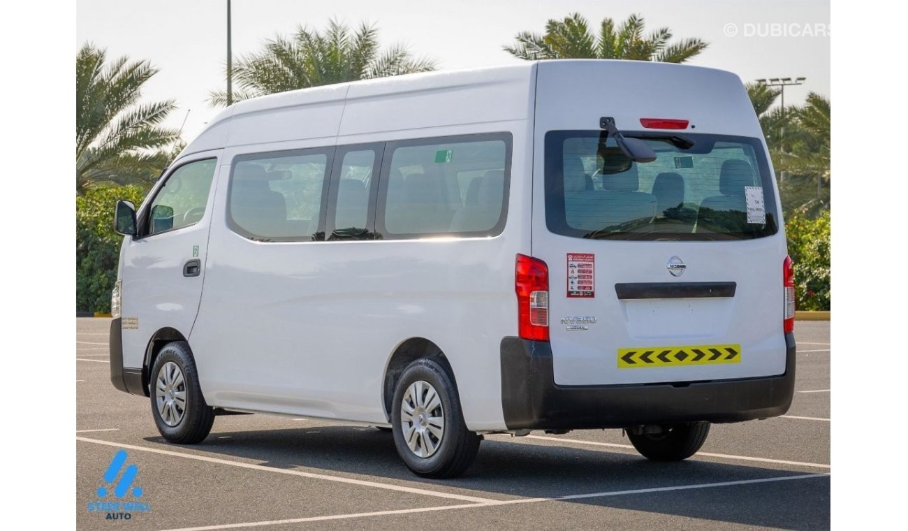 Nissan Urvan Panel Van High Roof 2020 NV350 High Roof 13 Seater - Passenger Van - M/T Petrol - GCC - Ready to Dri
