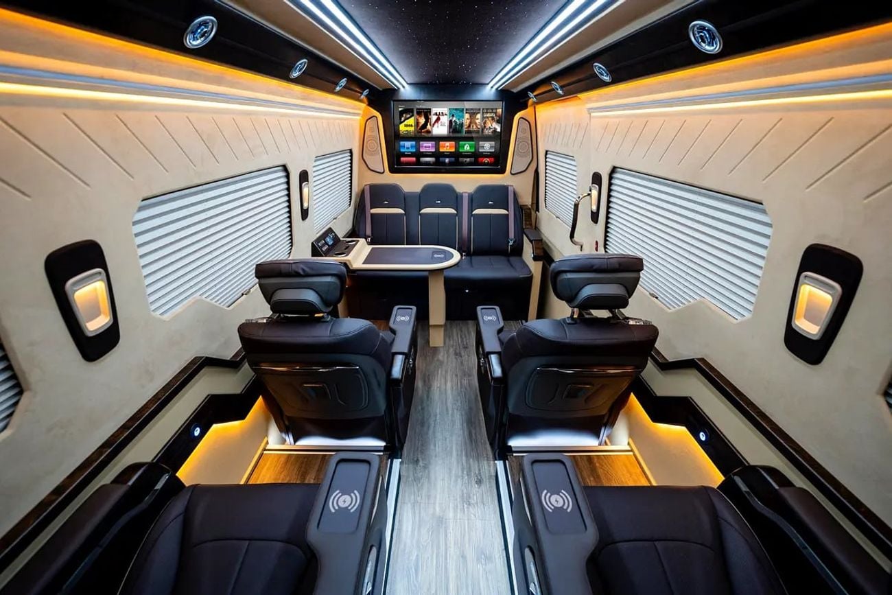 Mercedes-Benz Sprinter VVIP MERCEDES with Bathroom, Additional AC and Air Suspension- 2 Years Warranty VLINE