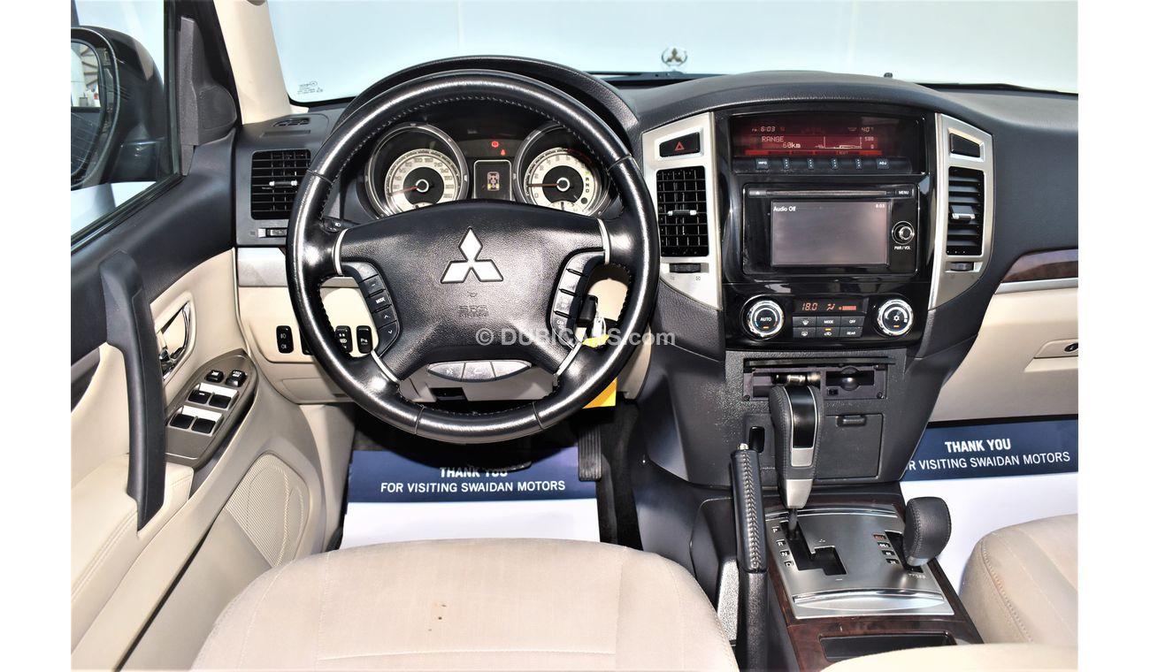 Mitsubishi Pajero AED 1329 PM | 3.0L GLS V6 4WD GCC DEALER WARRANTY