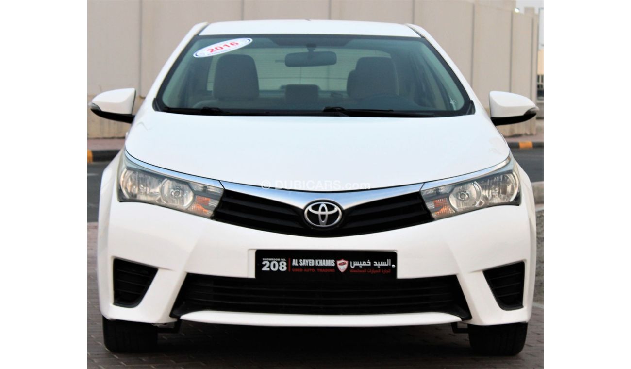 تويوتا كورولا تويوتا كورولا 2016 خليجي 1600 سي سي  بحالة ممتازة بدون حوادث نظيفه جدا من الداخل والخارج