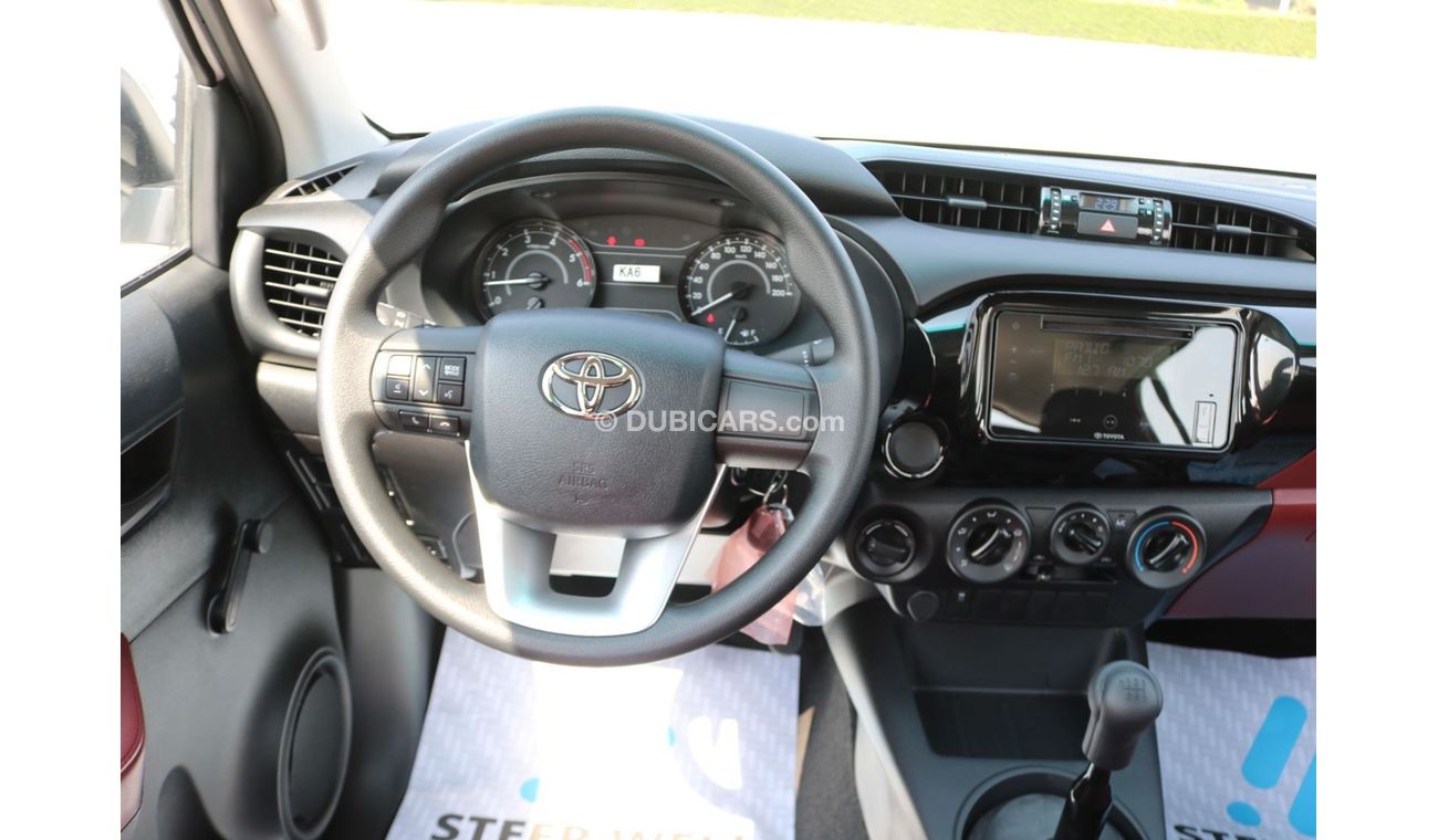 Toyota Hilux 2022 | HILUX M/T 4X4 2.4L FABRIC SEATS RED INTERIOR BASIC WITH GCC SPECS - EXPORT ONLY