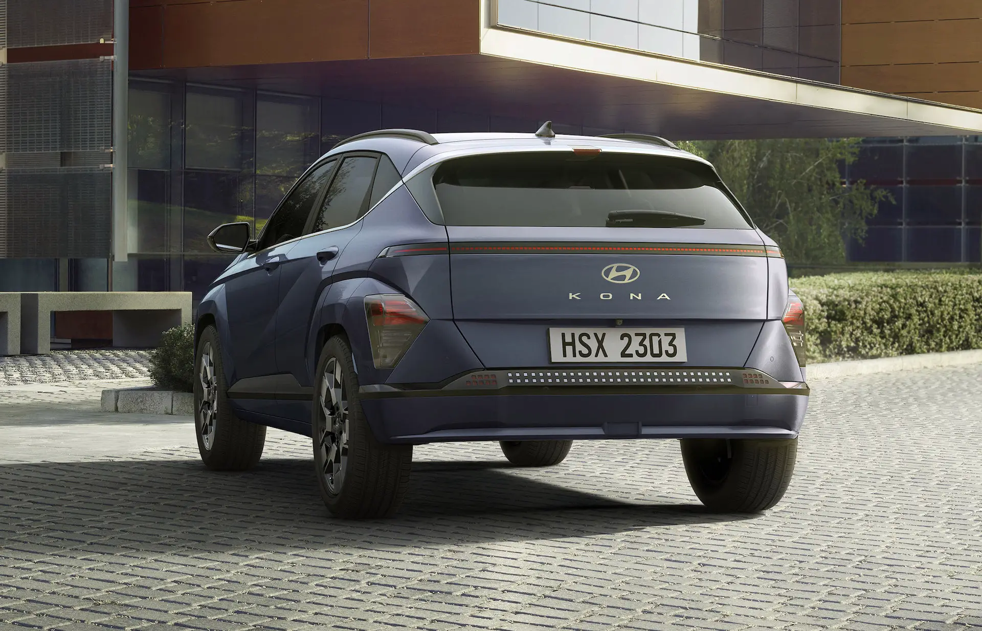 Hyundai Kona exterior - Rear Right Angled