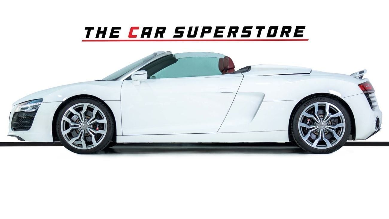 Audi R8 Spyder FSI 4.2L (430 HP) GCC-V8 Naturally Aspirated-Red Interior-Bang Olufsen Sound System