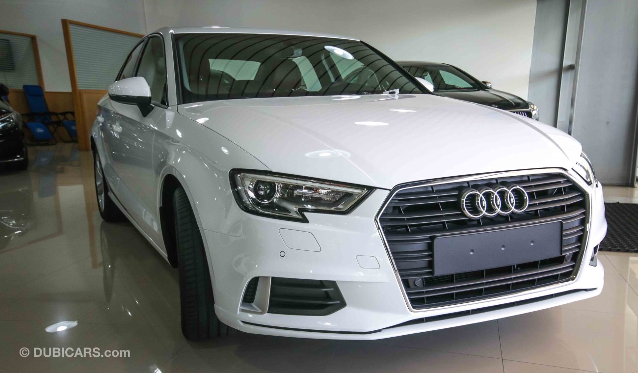 Audi A3 2018, GCC Specs with 3Yrs or 105K km Warranty and 45K km Free Service at Al Nabooda