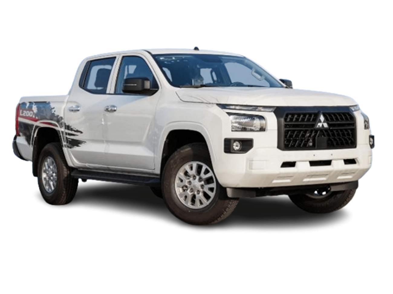 ميتسوبيشي L200 ECTP2M023 – 2025 Mitsubishi L200 Double Cab Pick Up GLX – 2.4L Petrol Manual – White with Black Inte
