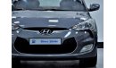Hyundai Veloster GLS GLS EXCELLENT DEAL for our Hyundai Veloster ( 2017 Model! ) in Grey Color! GCC Specs