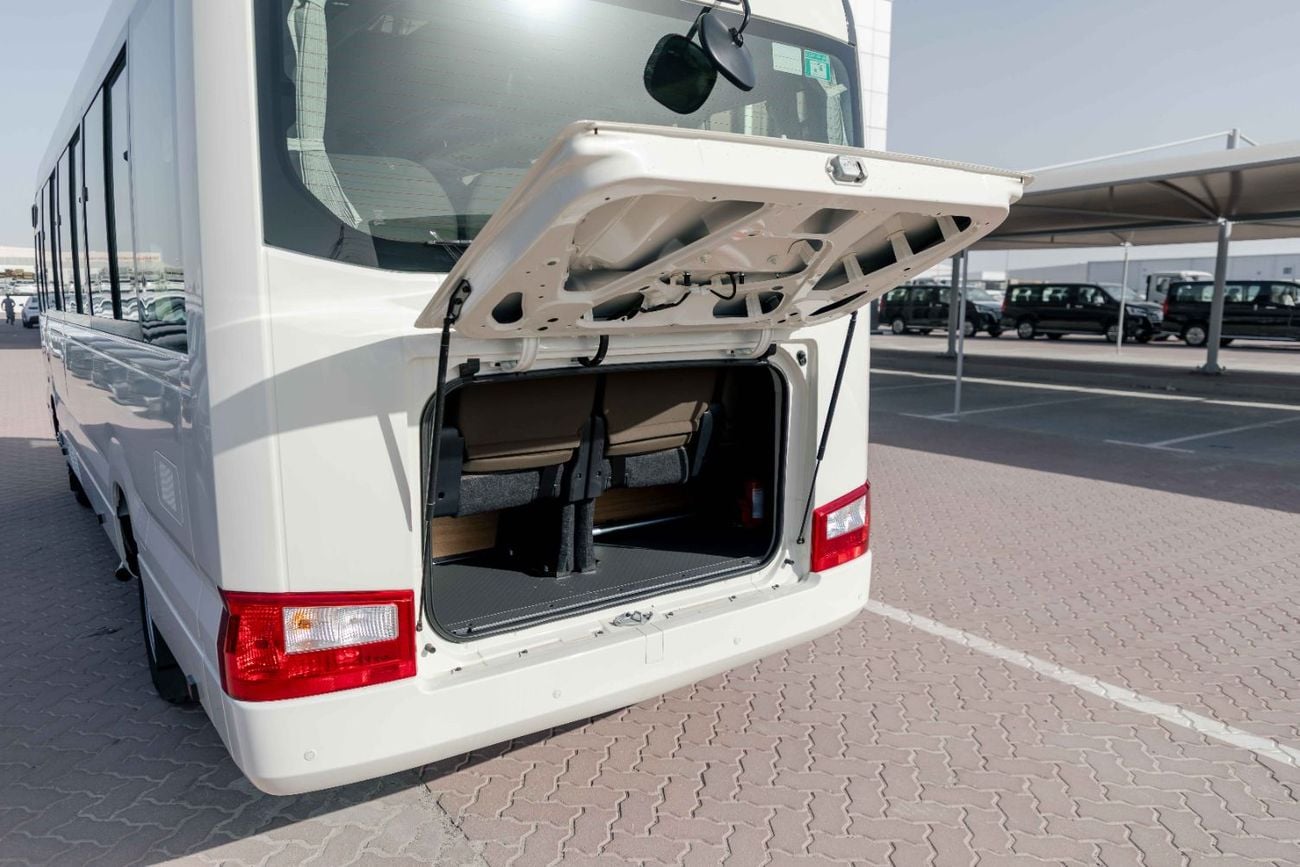 Toyota Coaster 2.7L (23-Seater) - White Inside Grey | Export Only