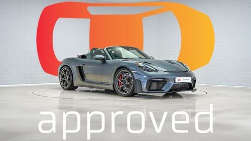 Porsche 718 Spyder RS UAE's Very Best Example | AED 8,522 Per Month