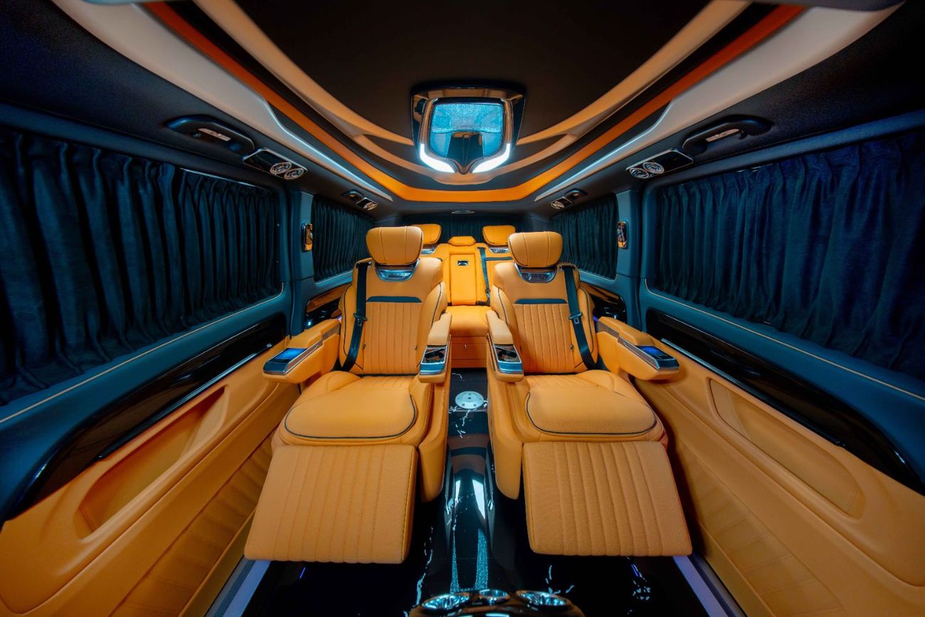 مرسيدس بنز V 250 VIP Luxury Interior | Reclining Seats, Sofa Bed  Ambient Lighting