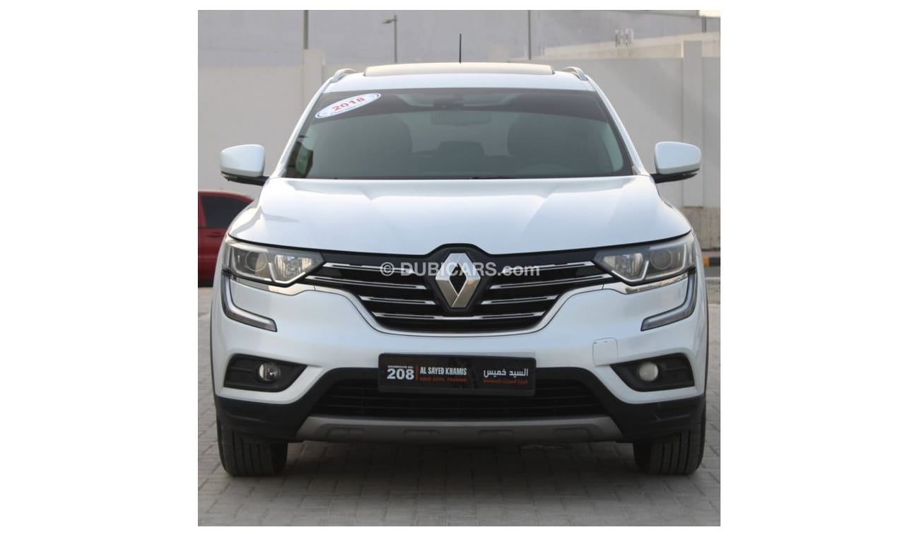 Renault Koleos RENAULT KOLEOS 2018 Full option  WHITE GCC 2.0 EXCELLENT CONDITION WITHOUT ACCIDENT