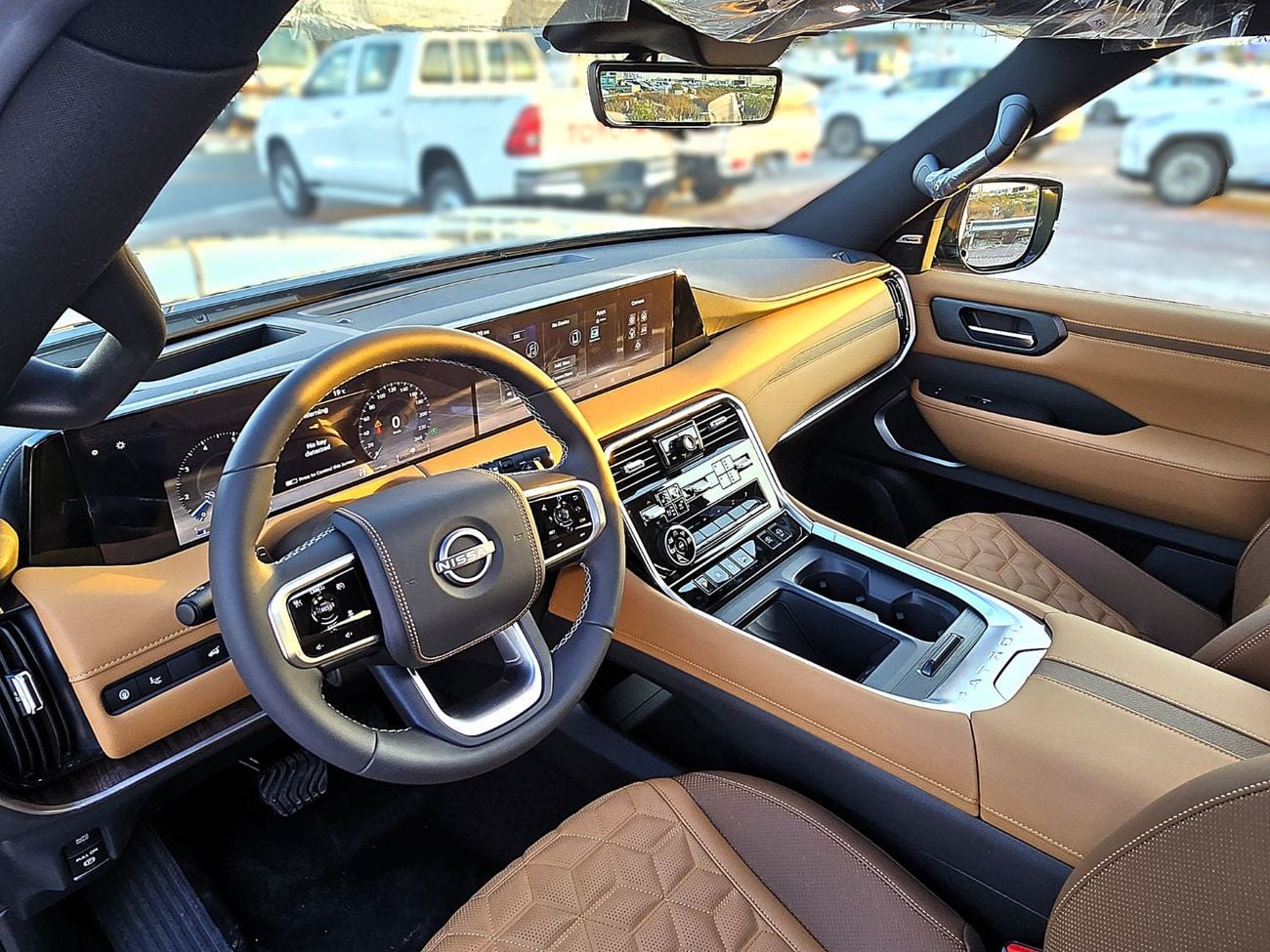 نيسان باترول Nissan Patrol LE Platinum City 3.5l Twin turbo petrol A/T 4WD SUV Black Color Inside Tan GCC 2026 Mo