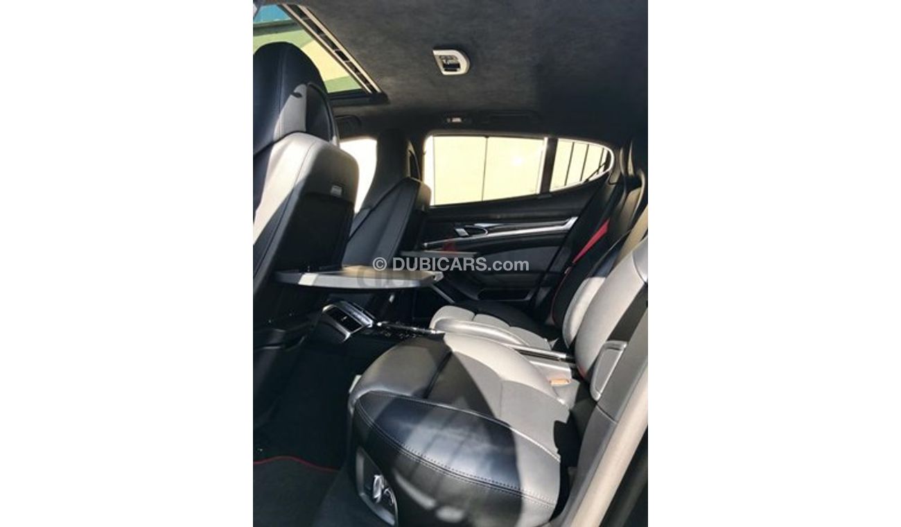 Porsche Panamera 4.8-liter twin-turbo-charged V8; AWD, seven-speed dual-clutch sequential manual and automatic. 520 h