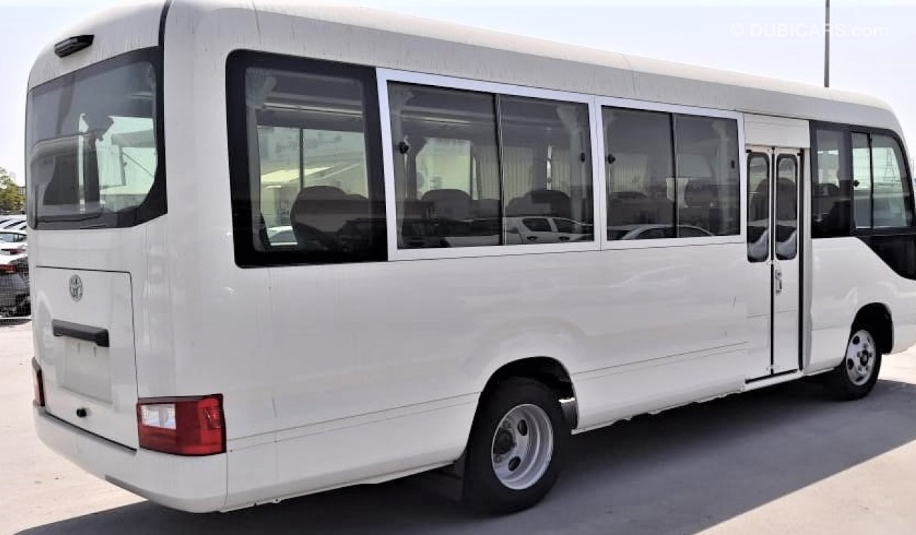 Toyota Coaster DIESEL,4.2L,23 SEATS,AIR/BAGS,ABS,MIC,CURTAIN,LUGGAGE RACK,MT,2023MY ( EXPORT ONLY)