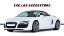 Audi R8 Spyder FSI 4.2L (430 HP) GCC-V8 Naturally Aspirated-Red Interior-Bang Olufsen Sound System