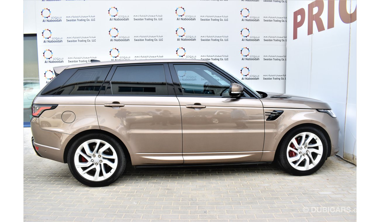 Land Rover Range Rover Sport Supercharged 5.0L V8 SUPERCHARGED 2018 GCC WITH SERVICE CONTRACT AND WARRANTY FROM AL TAYER