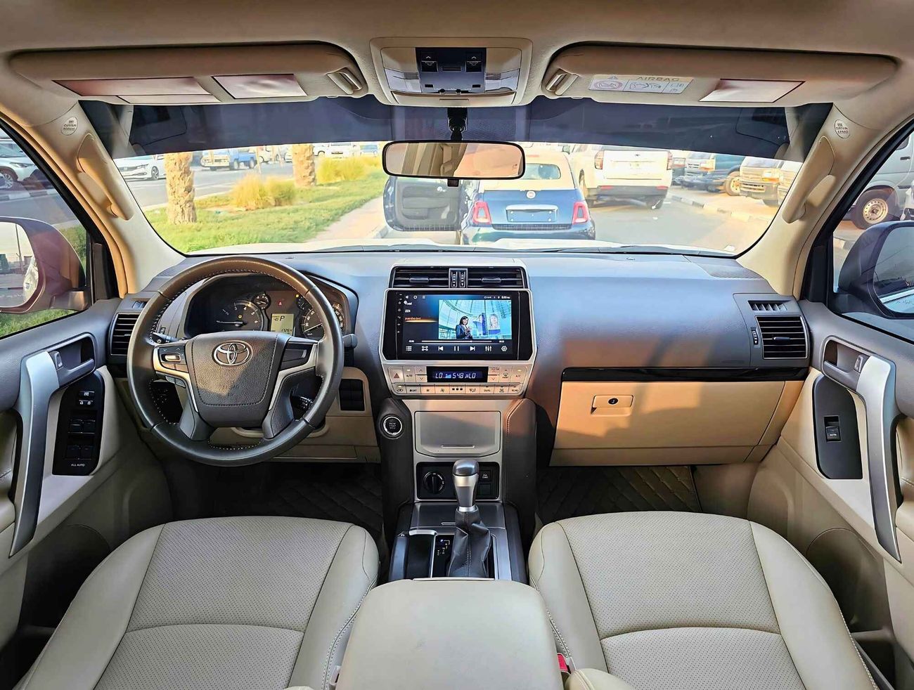 Toyota Prado GXR V6 / SUNROOF/  ELECTRIC LEATHER SEATS/  BACK TYRE/ LOW MILEAGE/ 2060 MONTHLY / LOT#205198