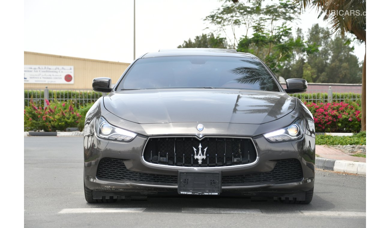 Maserati Ghibli Q4 -2015 - GCC SPECS - WARRANTY - 2395 PER MONTH - BANKLOAN 0 DOWNPAYMENT